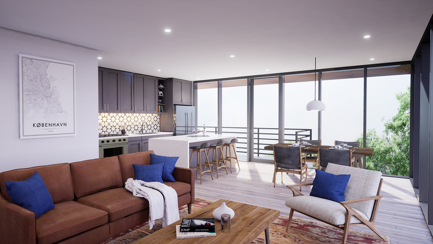 Willa - Interior Rendering - 2 Bedroom